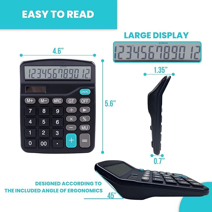 LICHAMP Desk Calculators with Big Buttons and Large Display, Office Desktop - Image 2