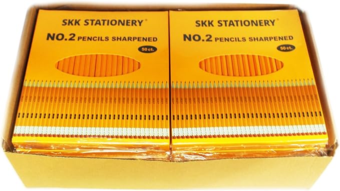 SKKSTATIONERY 600Pcs 2 HB Pencils Pre-sharpened pencils Set, Woodcase Lead - Image 2