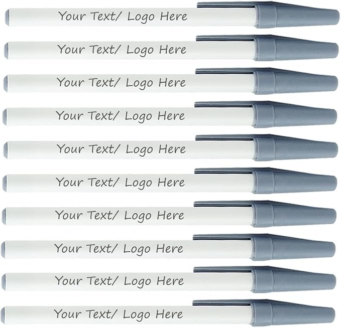 Personalized Stick Pens With your Custom Logo or Text-500 Pack Bulk-for by Sypen
