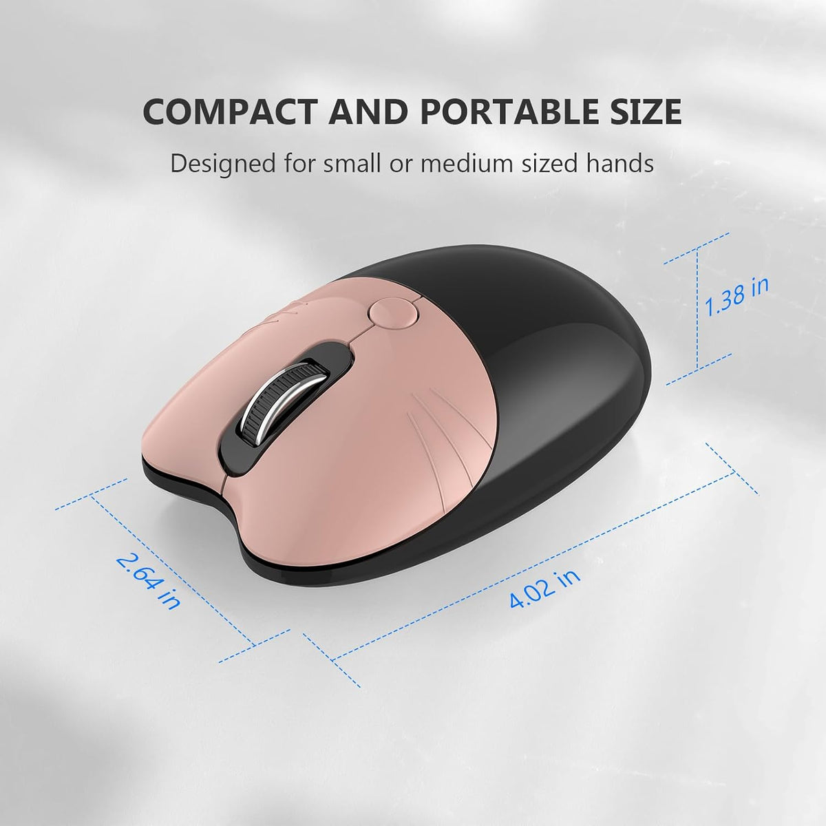 MOFII Wireless Keyboard and Mouse Combo, 2.4 GHz Full-Size Retro Round Keyboa...