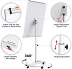 TSJ OFFICE Rolling Whiteboard Standing - Image 2