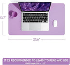 YSAGi Non-Slip Leather Desk Pad, Waterproof Laptop Computer Desk Keyboard Mat - Image 3