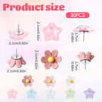 Sibba Thumb Tacks 30 PCS Colorful Cute Push Pins - Image 3
