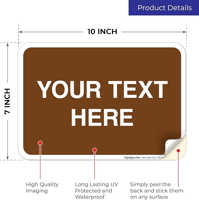 Custom Sign, Personalized Metal Signs, Customize - Image 2