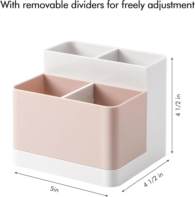 Poeland Desktop Storage Organizer Pencil Card Holder Box Container - Image 5