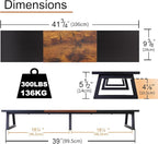 TEAMIX 42 inch Large Dual Monitor Riser, Extra Long Monitor Stand Riser - Image 4