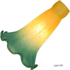 Bieye LS17S Lily Flower Blown Glass Lampshade - Image 2