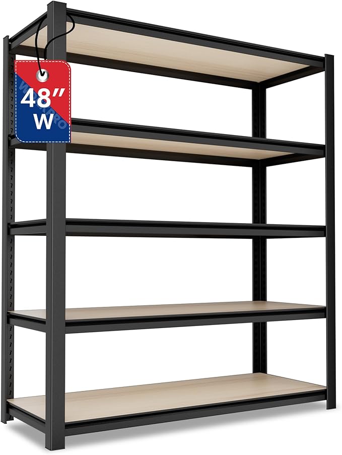 WORKPRO House 5-Tier Shelving Unit, Adjustable Heavy Duty Storage Shelves by WORKPRO