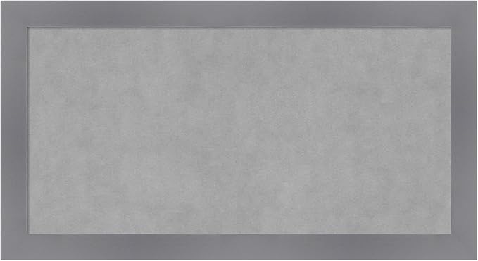 Amanti Art Grey Framed Magnetic Board 14x26 Small Vision Board by AmantiArt