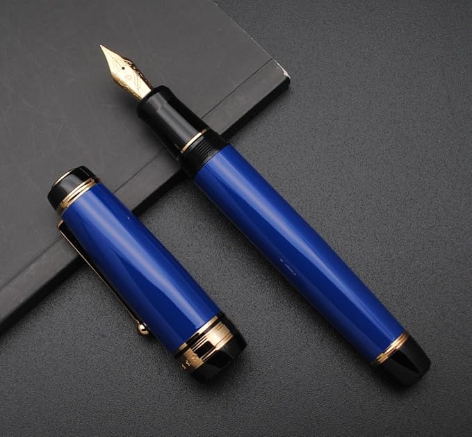 xixixiaozhu Metal Big Fountain Pen Set Medium Nib 0.7mm, Includes Ink Refill - Image 7