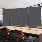 CHOSENM Room Divider, 4 Panel Folding Privacy Screens - Image 6