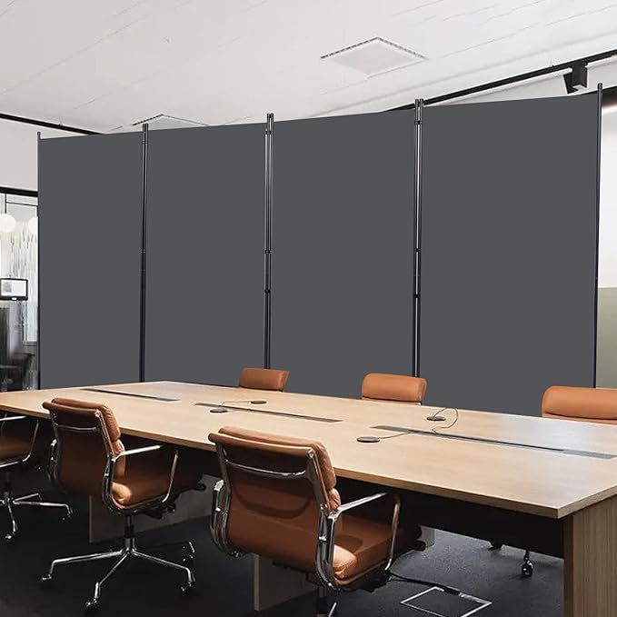 CHOSENM Room Divider, 4 Panel Folding Privacy Screens - Image 6