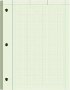 Engineering Paper 8.5 x 11, 100 Sheets Top Glue Binding Engineering Notebook by Aidunmis