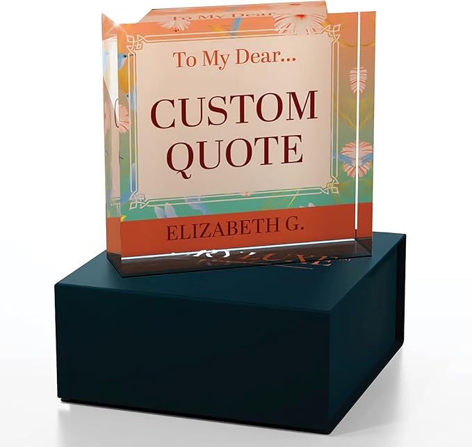 Personalized Gifts, Custom Quote Block Letter Board, Crystal-Clear Acrylic - Image 4