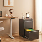 approgreent 2 drawer file cabinets for home office, front angle view