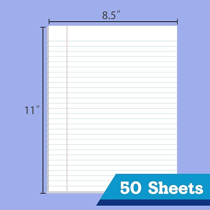 WritePads Legal note pads legal pads 8.5 x 11 Note Pads, Glue top Writing Pads - Image 3