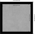 Amanti Art Black Framed Magnetic Board 27x27 Medium Vision Board - Image 3