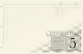 BookFactory Ledger Pad/Large 5 Column Accounting Ledger Columnar Pads by BookFactory