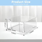 Sticky Note Holder, Clear Acrylic Notepad Holder for 3" x 3" Sticky Note Storage,Acrylic Sticky Note Dispenser for Classroom and Office Desk Organizer