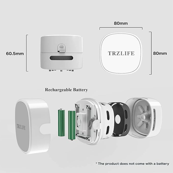 TRZLIFE Desk Vacuum Cleaner, Rechargeable and Durable Mini Desktop Vacuum - Image 6