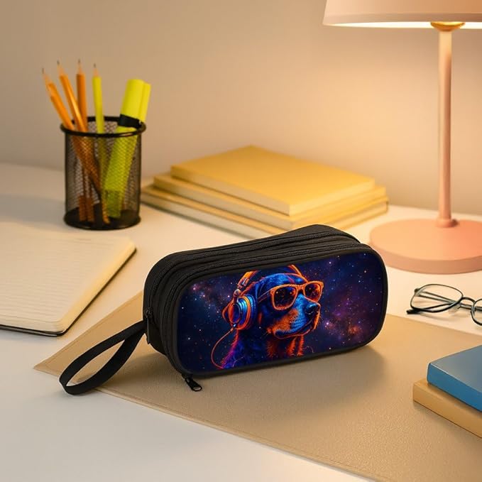 HiMagics Children's Pencil Case, Large Zipper Pencil Pouch - Image 5