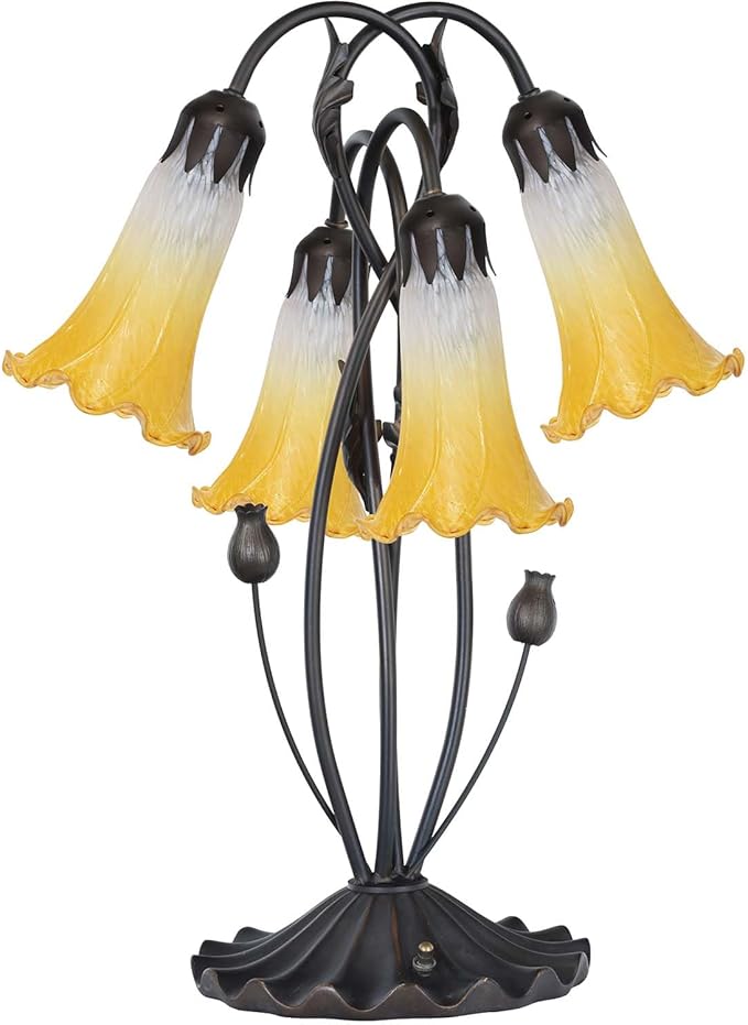 Bieye LS07 Lily Flower Blown Glass Lampshade - Image 6