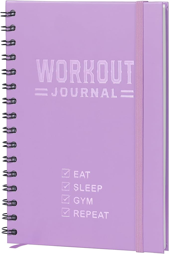 Nextnoid Hardcover Fitness Journal Workout Planner by Nextnoid