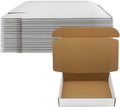 14x10x3 inch shipping boxes set of 20, white, main product view