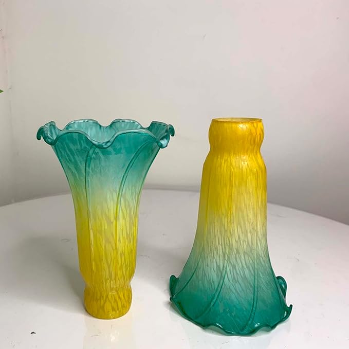 Bieye LS17 Lily Flower Blown Glass Lampshade - Image 5