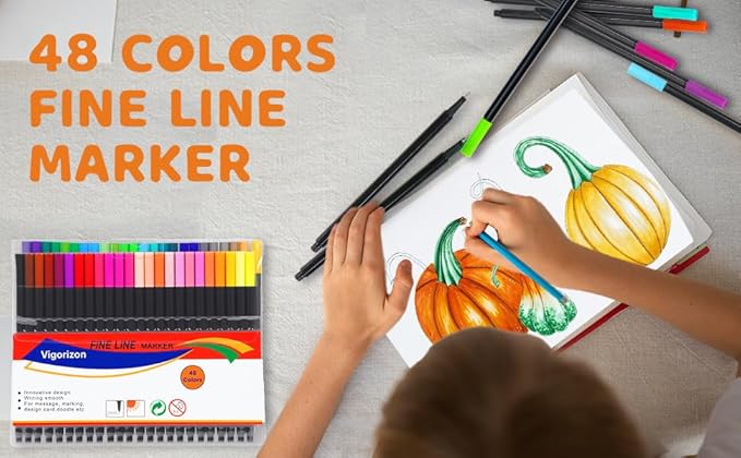 Vigorizon Fine Line Marker Pens - Image 7