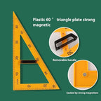Magnetic Geometry Tool, Protractor, Triangle Rulers Easy Attachment Blackboard - Image 5