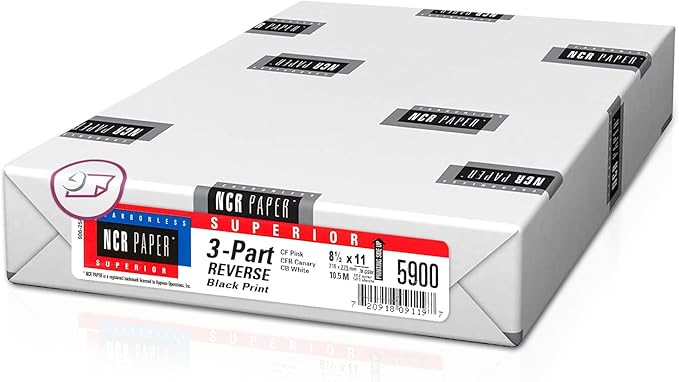 NextDayLabels - Superior Carbon-less NCR, Pre Collated Paper, 500 Sheets Per by NextDayLabels