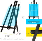 MEEDEN Tabletop Easel Stand for Display: 20" x 12 Pack Pine Wood Table Top - Image 2