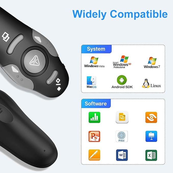 Wireless Presentation Clicker for PowerPoint Presentations, USB Dongle - Image 5