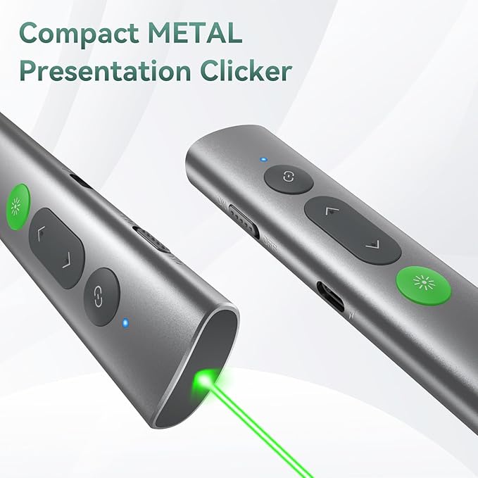 Wireless Presentation Clicker PowerPoint Remote: USB C A Presenter PPT Power - Image 4