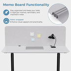 MORDEER 47.2" Privacy Desk Divider Panel, Acoustic Divider Panels - Image 4