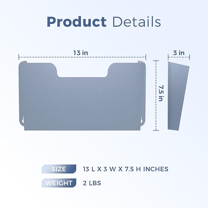 OSKIE DR POCKET RACK Wall-Mounted File Rack, Single Pocket, Metal Organizer - Image 3
