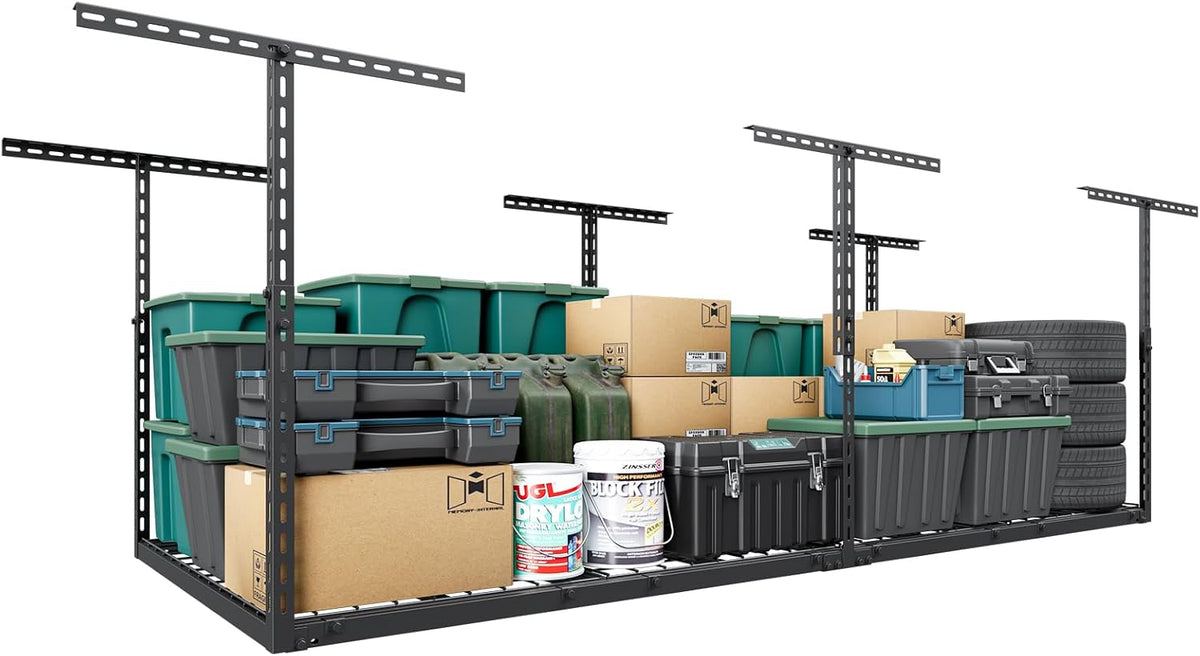 3x8 ft overhead garage storage rack,750lbs weight capacity, main product view