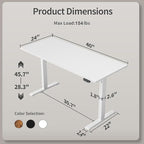 Agilestic Electric Standing Desk 40 x 24 Inches, Height Adjustable Desk - Image 3