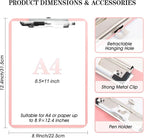TFDLCG zm 2 Pack Pink A4 Clipboard - Image 3