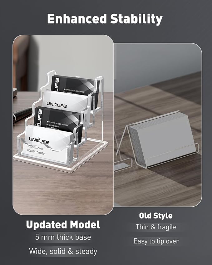 Uniclife Acrylic Business Card Holder - Image 6
