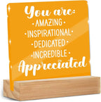 Motivational Gifts for Women, Inspirational Quotes Office Desk Decor Acrylic by ZHAMEN