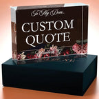 Personalized Gifts, Custom Quote Block Letter Board, Crystal-Clear Acrylic - Image 4