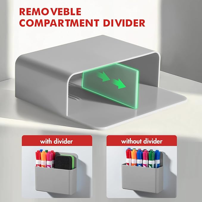 BEYGORM 2 Pack Plastic Magnetic Pen Holder - Image 4
