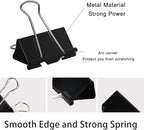 Large Binder Clips 1.6 Inch, Big Binder Clips - Image 2