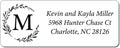 Personalized Return Address Labels Simple - Set of 240 Elegant Custom Mailing Labels for Envelopes, Self Adhesive Flat Sheet Rectangle Personalized Name Stickers (White)