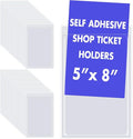 Outus Self Adhesive Shop Ticket Holders Clear Plastic Sleeves Adhesive Pockets by Outus
