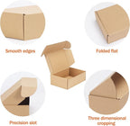 PHAREGE 9x6x3 inch Shipping Boxes Bulk 25 Pack Brown, Tab Lock Tuck Top Mailer - Image 5