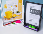 ECKEK ABS Plastic Sign Holder, Menu Displays T Shape Sign Stand, Rotating - Image 5