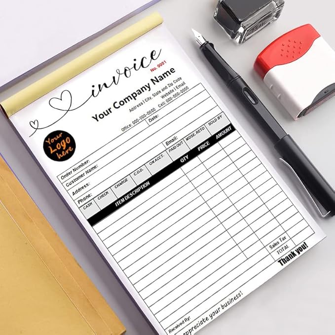 Custom Carbonless Sales Invoice Form Books - Image 3